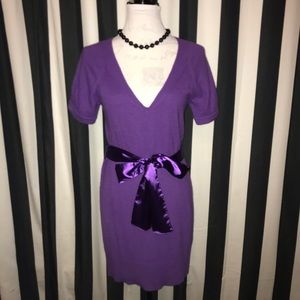 French Connection Purple Angora Sweater Dress M